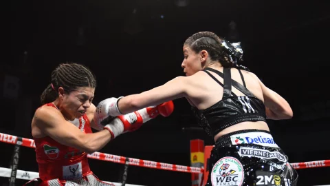 Yamileth Mercado vs Ang&eacute;lica Rasc&oacute;n boxeo