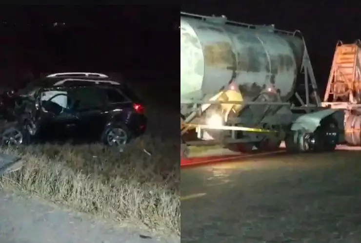 Muere hombre tras brutal accidente contra un tráiler en Pabellón