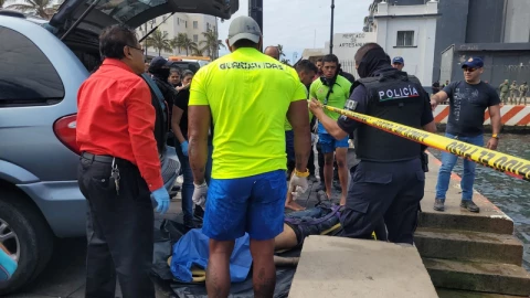hombre ahogado en el malecon de veracruz