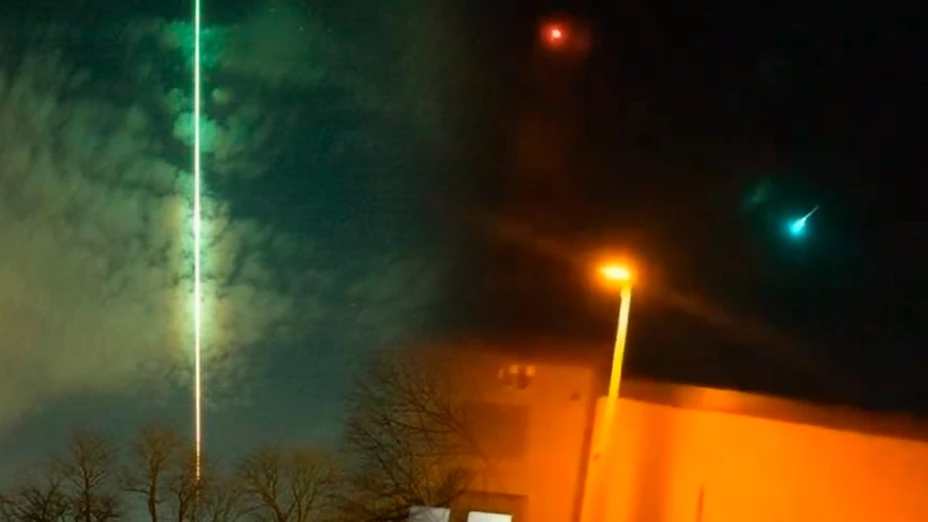 Bola de fuego en el cielo