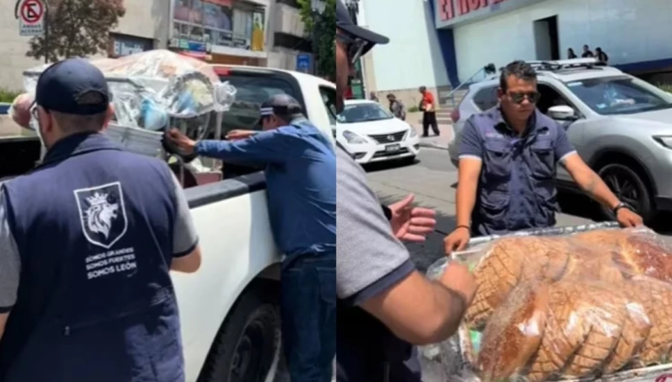 Le decomisan mercancía a vendedor de pan en León, Guanajuato.