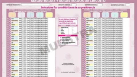 Boleta para magistrados