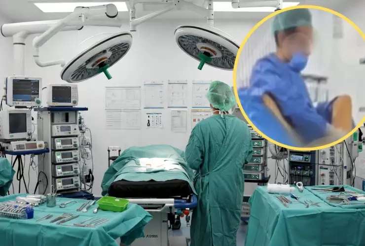 Cirujano con paciente