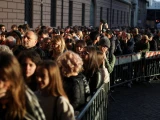 Peregrinos mexicanos acuden a Roma para despedir al Papa Francisco en la Basílica de Santa María la Mayor