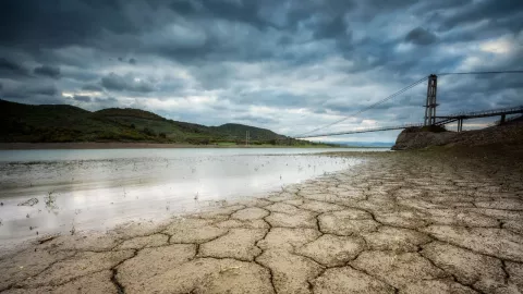 Lago seco en las Vegas