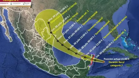 Expertos prevén que la tormenta tropical Beryl SE INTENSIFIQUE nuevamente a huracán