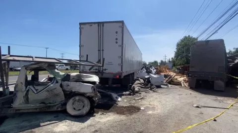 VIDEO: Choque múltiple en carretera a Chapala hoy 03 de octubre deja lesionados