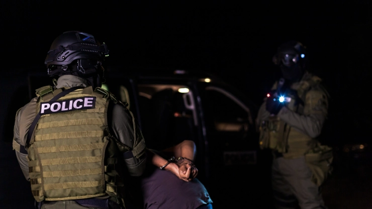 La policía estadounidense arresta a una persona