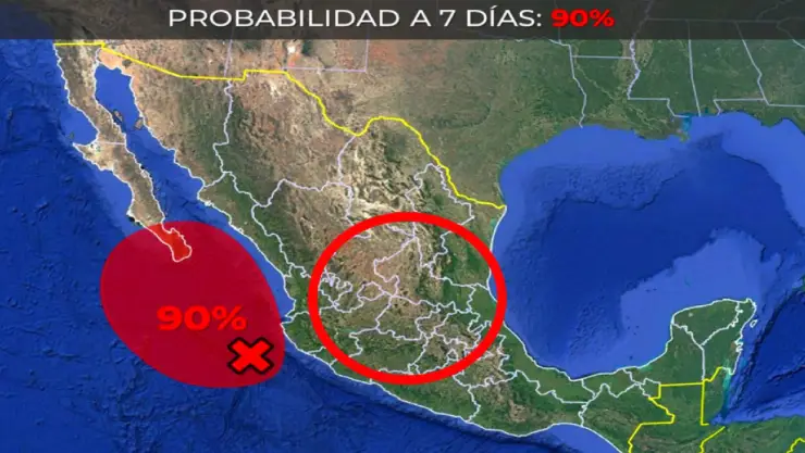 Así se verá afectado el clima en Guanajuato por la formación del ciclón tropical en el Pacífico