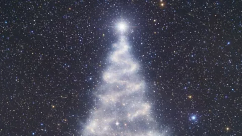 Árbol de Navidad en el espacio