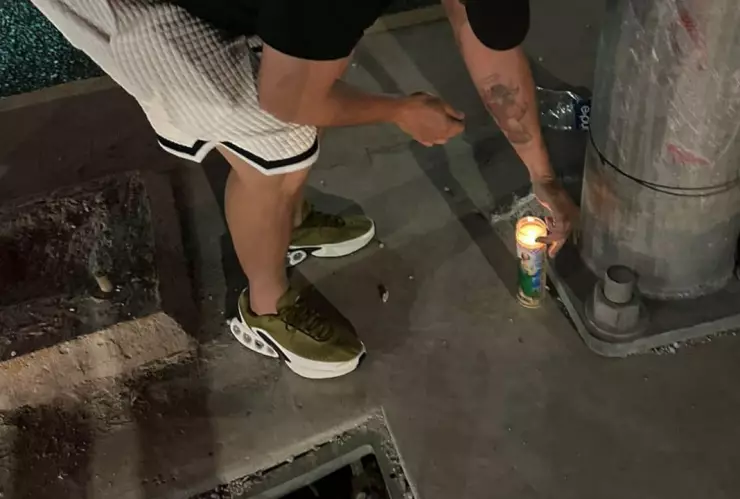 Colocan veladora a Diego Chávez