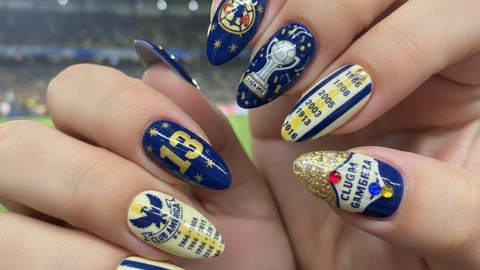 8 modelos de uñas del Club América solo para aficionados REALES: están hermosas en cuadradas o almendradas