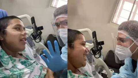 Se despide de su esposa antes de morir.