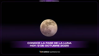 Fase lunar hoy 9 de octubre 2025: descubre cómo influye la Luna en tu energía