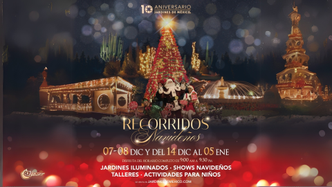 Jardines de México recorridos navideños