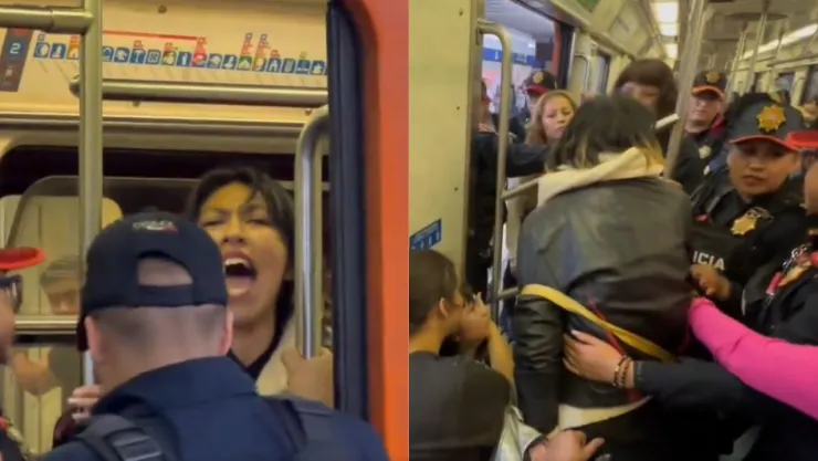 Más de 10 policías detienen a mujer en vagón del Metro por contar cuentos