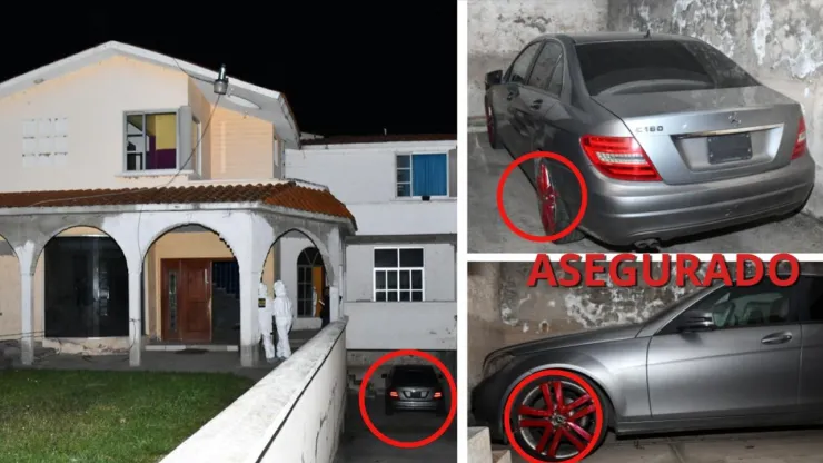 El Mercedes Benz donde iba B-King y DJ Regio Clown estaba en estacionamiento.