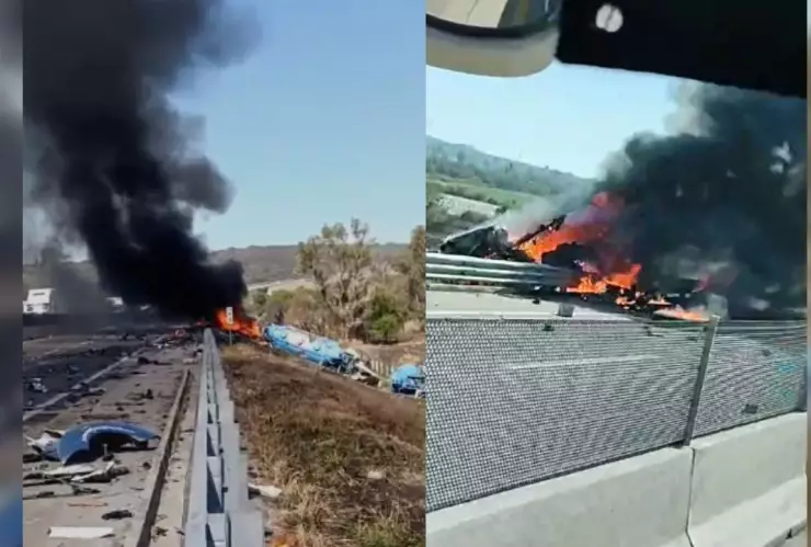 Accidente Macrolibramiento Querétaro hoy 7 marzo