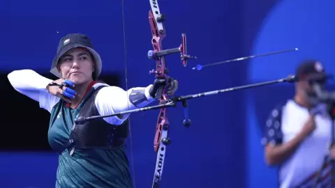 Alejandra Valencia en Tiro con Arco 16vos de Final París 2024 Juegos Olímpicos
