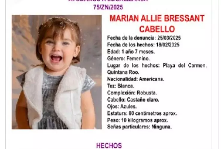 Activan Alerta Amber por la desaparición de los hermanos Bressant Cabello en Playa del Carmen