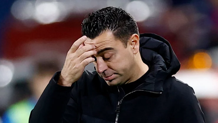 Xavi Hernández, técnico del equipo Barcelona