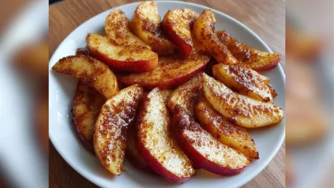 Manzana con canela y miel receta para el 14 de febrero