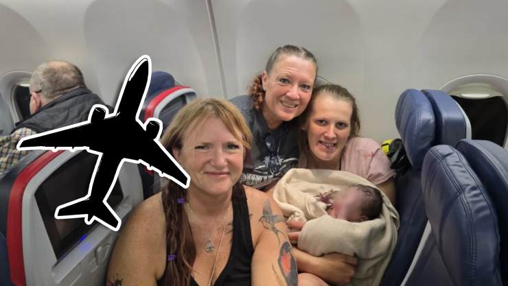 ¡BEBÉ NACE EN EL AIRE! Milagro en las nubes_ Mujer da a luz en pleno vuelo antes de ATERRIZAJE DE EMERGENCIA.webp