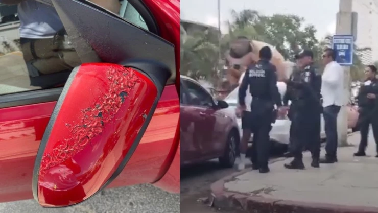 Taxista de Cancún ataca con ácido a un conductor de Uber