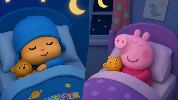 4 capítulos de Pocoyo y Peppa Pig para aprender sobre la importancia del óptimo descanso