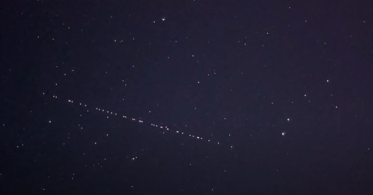 Fotos: así se ven los satélites de Starlink al cruzar el cielo