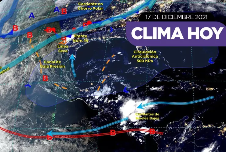 clima México 17 de diciembre