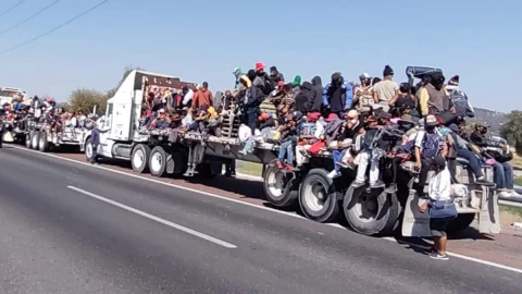 caravana migrante Basílica Guadalupe CDMX