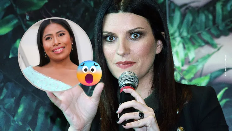 Yalitza Aparicio reacciona a la FOTO con filtro de Laura Pausini.