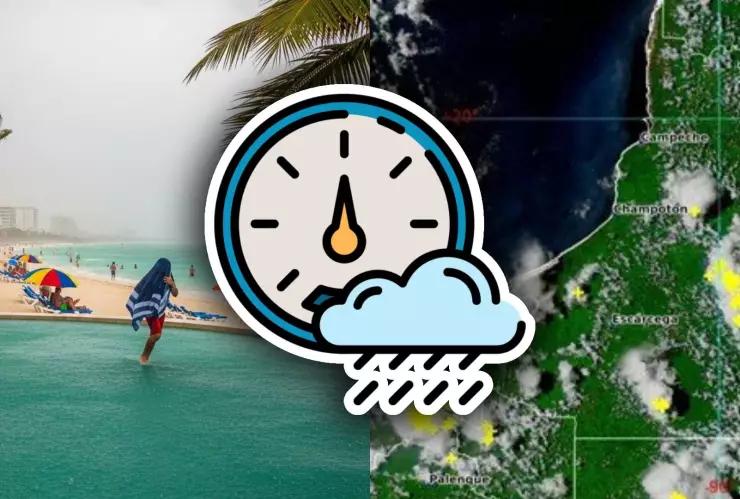 Esta es la hora EXACTA en que habrá lluvias en Quintana Roo HOY martes 19 de agosto de 2025