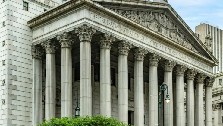 El edificio de la Corte Suprema del Estado de Nueva York.