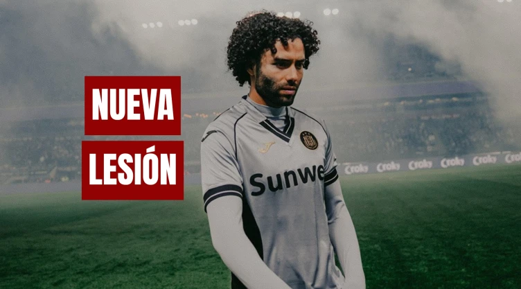César Huerta sufrió una nueva lesión