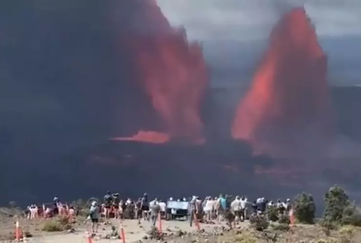 Hawái observa otra erupción de Kīlauea: lava fluye durante cinco horas consecutivas