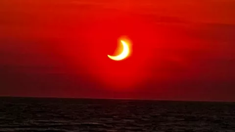 Eclipse solar parcial en Nueva Jersey