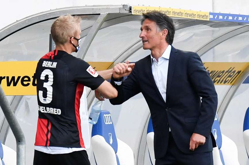 Bruno Labbadia y Per Skjelbred celebraron mesuradamente