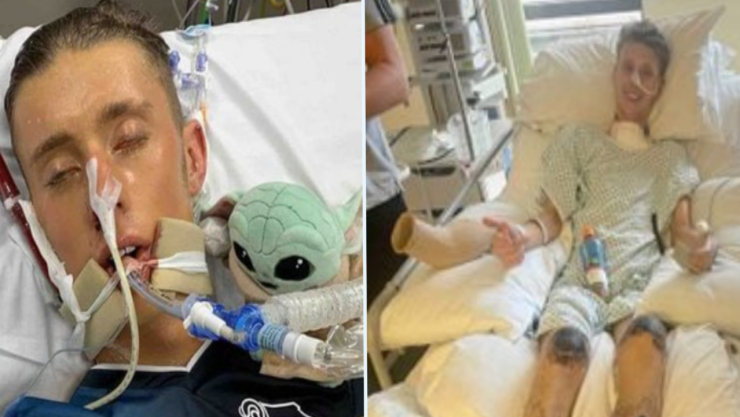 va al hospital por gripe termina con piernas amputadas