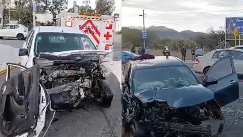 Brutal accidente en la carretera 70 poniente deja cinco lesionados
