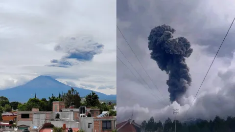 ¿Hay relación entre la fumorala del Popocatépetl y el eclipse solar?