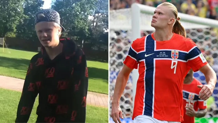 Haaland y su paso por la música entes de ser una estrella del fútbol