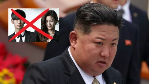 Kim Jong-un, dictador de Corea del Norte y foto del K-drama Mi amor de otra galaxia.