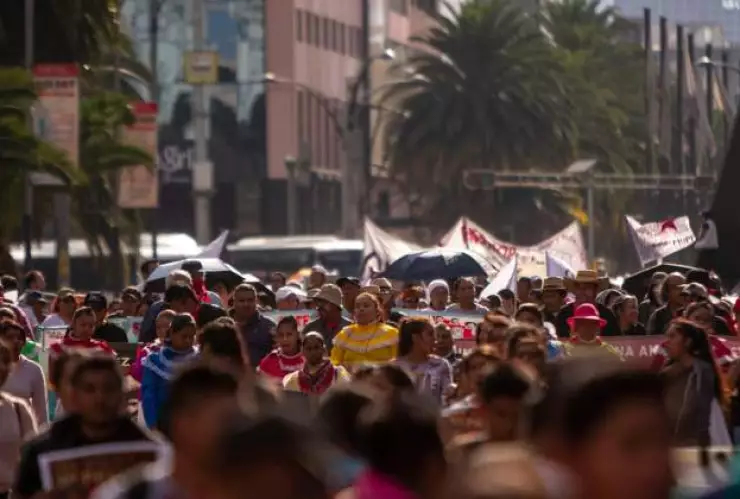 Marcha en la CDMX afectó la vialidad