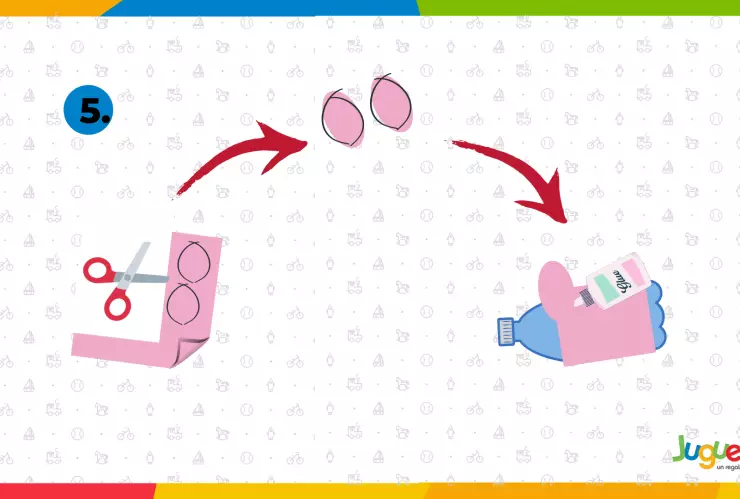 Manitas a la obra alcancía de cerdito paso 5