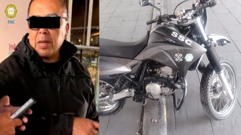 Descubren a un policía falso en la CDMX; vigilaba un banco en la Moctezuma