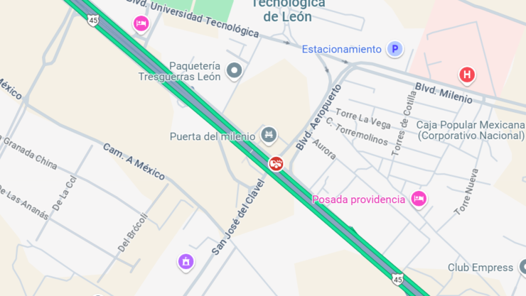 Accidente en bulevar Aeropuerto de León no causa afectaciones viales este 5 de mayo 2025.png