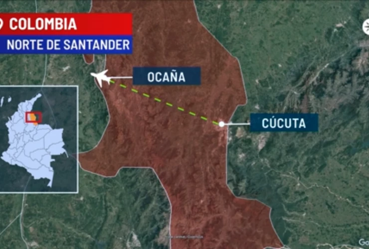 información respecto a la pérdida de comunicación de la aeronave HK4709 que cubre la ruta Cúcuta - Ocaña con 13 pasajeros y 2 tripulantes.