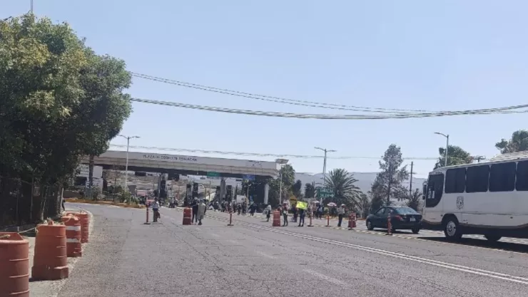 Así es el cierre sobre la caseta de Huitzo en la autopista Cuacnopalan-Oaxaca hoy 10 de abril de 2025
